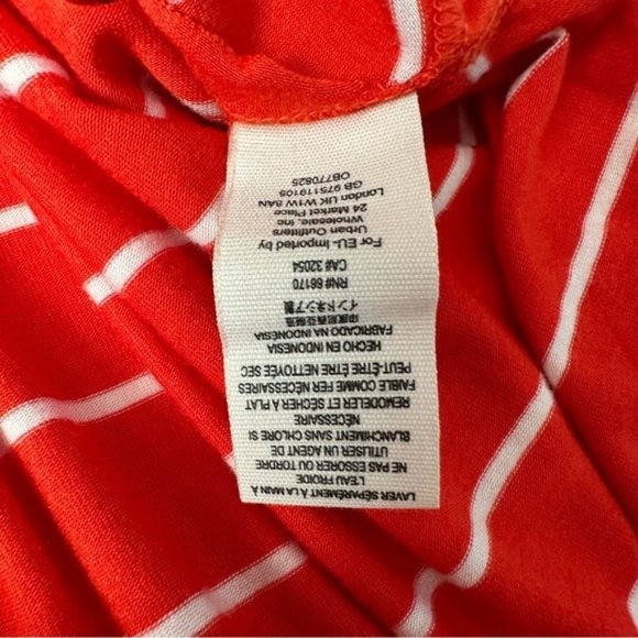 Free People Oversized Can’t Fool Me Red White Striped Top Small - Picture 7 of 7